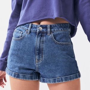 Dark Blue Pacsun Mom Shorts
